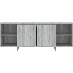 vidaXL Mueble de TV madera de ingeniería 130x35x50 cm Gris sonoma Outlet