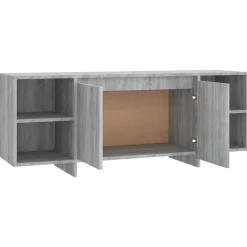 vidaXL Mueble de TV madera de ingeniería 130x35x50 cm Gris sonoma Outlet