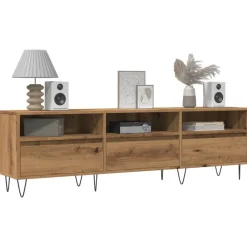 vidaXL Mueble de TV madera ingeniería madera envejecida 150x30x44,5 cm Madera antigua Outlet