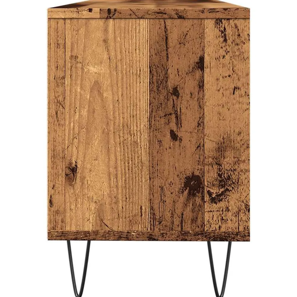 vidaXL Mueble de TV madera ingeniería madera envejecida 150x30x44,5 cm Madera antigua Outlet