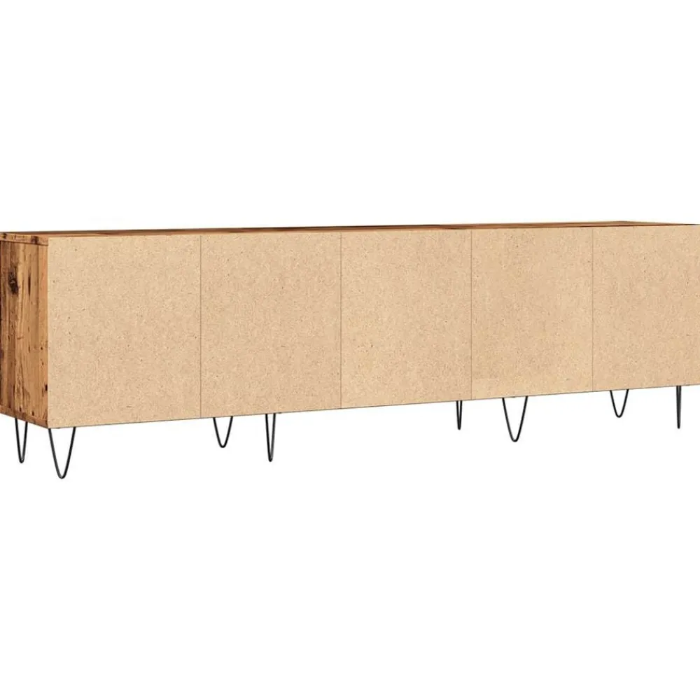 vidaXL Mueble de TV madera ingeniería madera envejecida 150x30x44,5 cm Madera antigua Outlet
