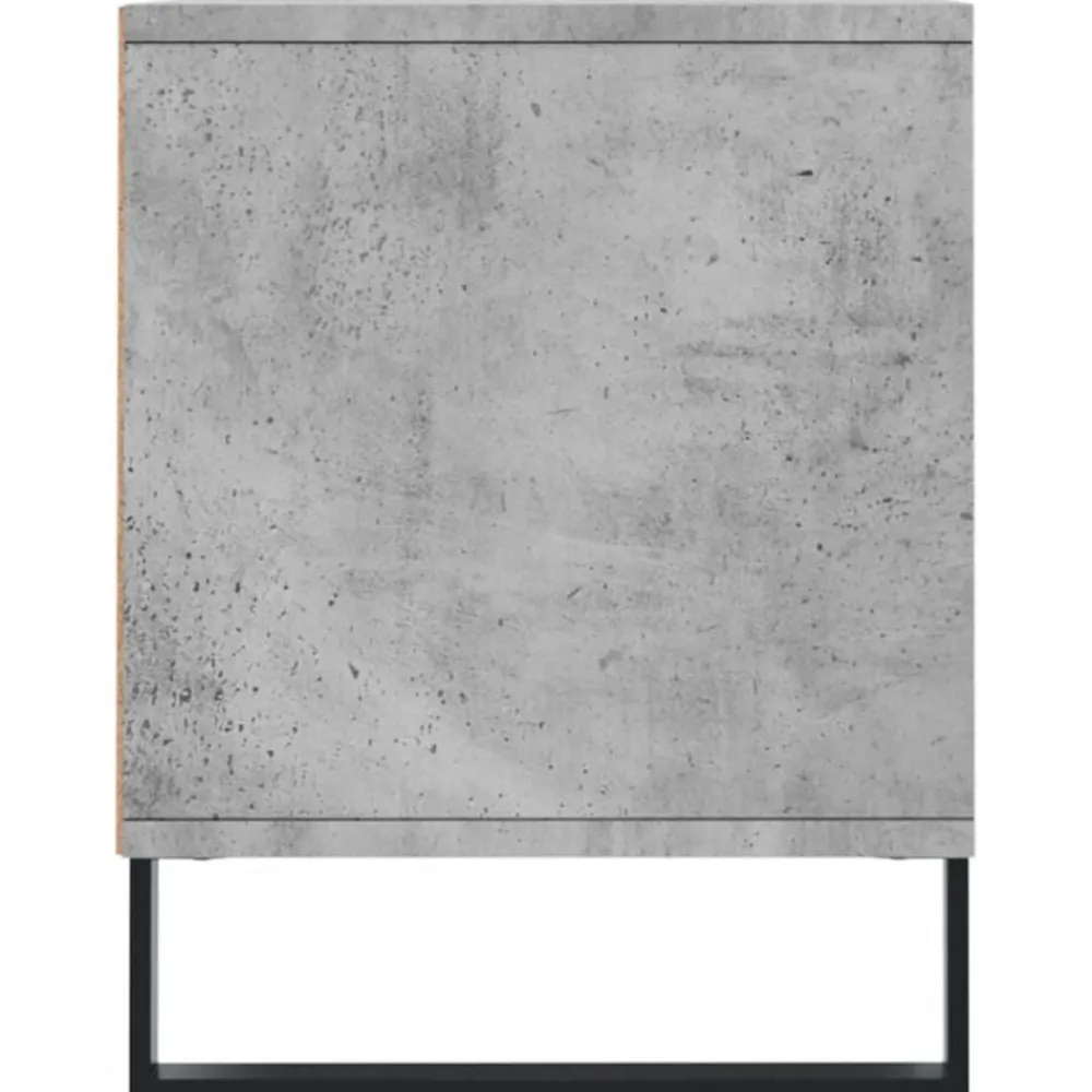 vidaXL Muebles Tv-Mueble de TV madera contrachapada gris hormigón 100x34,5x44,5cm