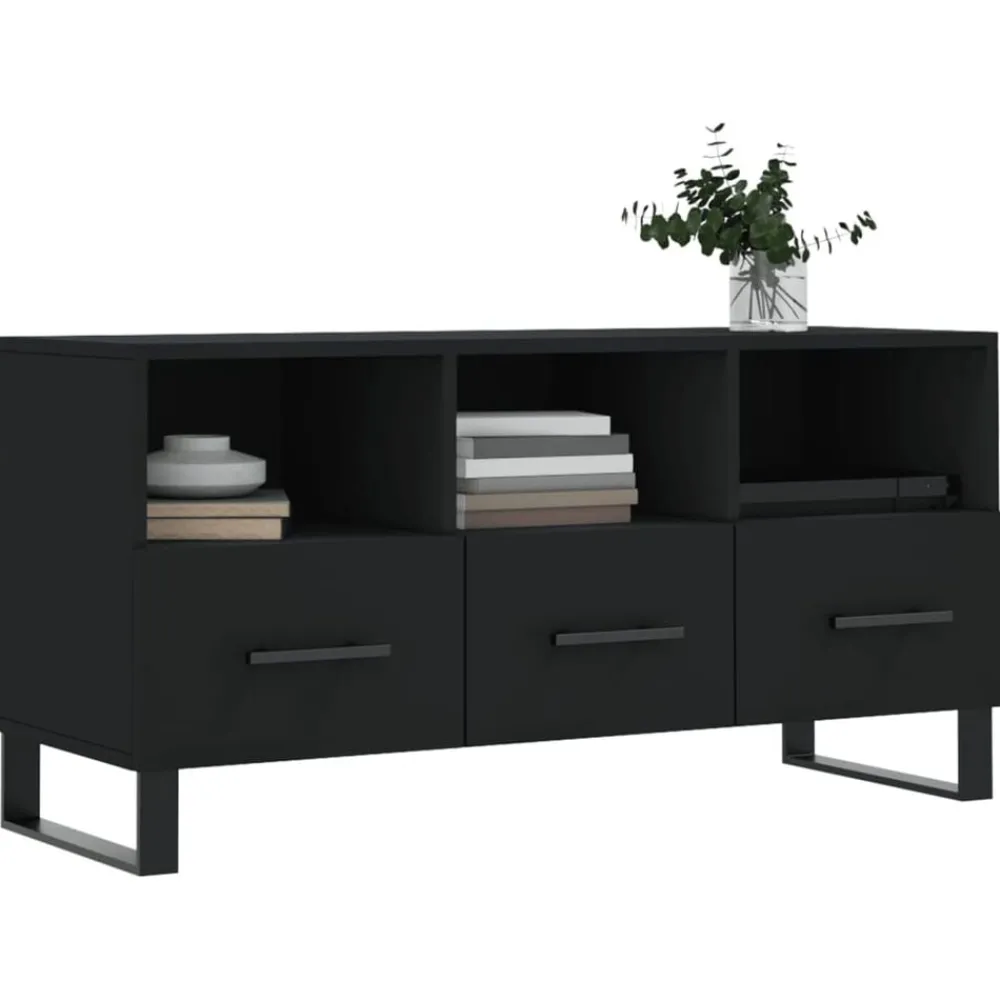 vidaXL Muebles Tv-Mueble de TV madera de ingeniería 102x36x50 cm