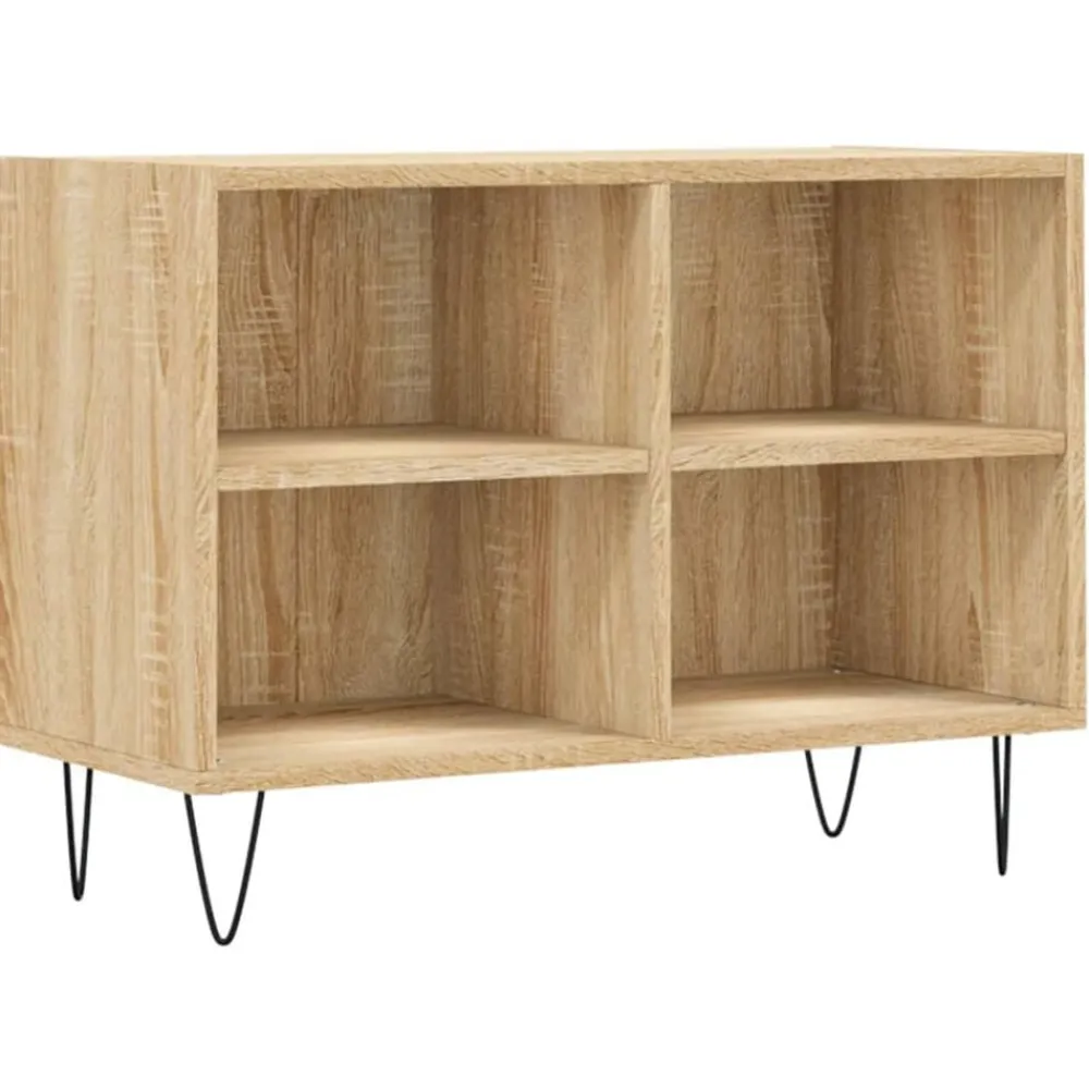 vidaXL Muebles Tv-Mueble de TV madera de ingeniería 69,5x30x50 cm