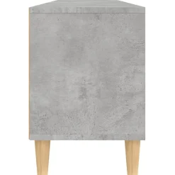 vidaXL Mueble de TV madera contrachapada gris hormigón 150x30x44,5 cm Gris hormigón Discount