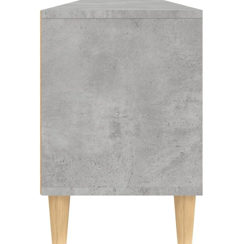 vidaXL Mueble de TV madera contrachapada gris hormigón 150x30x44,5 cm Gris hormigón Discount