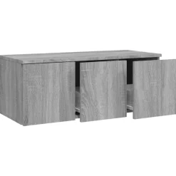 vidaXL Mueble de TV madera contrachapada 80x34x30 cm Gris sonoma New