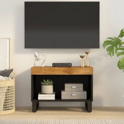 vidaXL Muebles Tv-Mueble de TV madera maciza de mango 60x33x43,5 cm