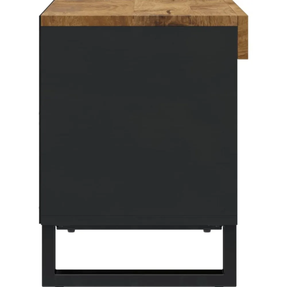 vidaXL Muebles Tv-Mueble de TV madera maciza de mango 60x33x43,5 cm
