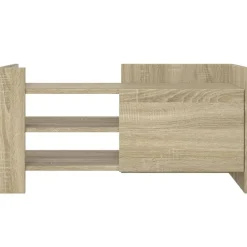 vidaXL Muebles Tv-Mueble de TV madera ingeniería roble 80x35x40 cm
