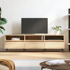 vidaXL Muebles Tv-Mueble de TV madera contrachapada 150x30x44,5 cm