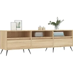 vidaXL Muebles Tv-Mueble de TV madera contrachapada 150x30x44,5 cm