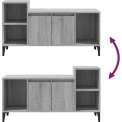 vidaXL Muebles Tv-Mueble de TV madera contrachapada 100x35x55 cm