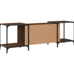 vidaXL Muebles Tv-Mueble de TV madera de ingeniería marrón roble 153x37x50 cm