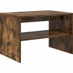 vidaXL Mueble de TV madera de ingeniería 60x40x40 cm Roble ahumado New