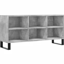 vidaXL Mueble de TV madera de ingeniería gris hormigón 103,5x30x50 cm Gris hormigón Sale