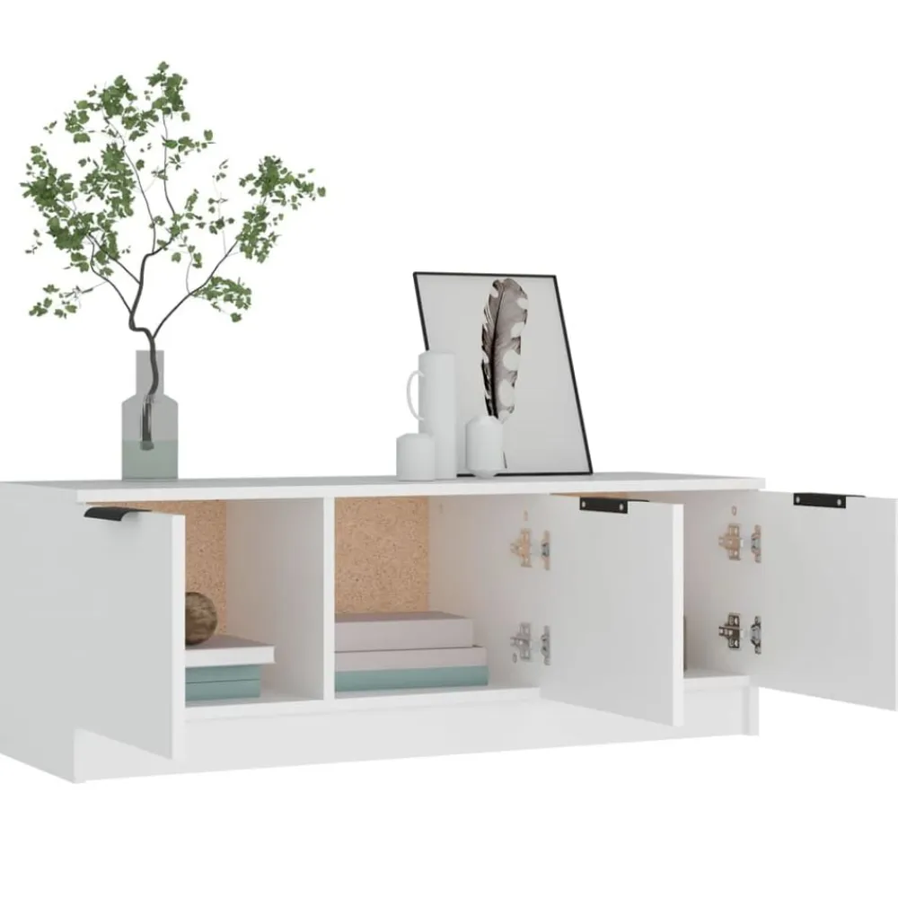 vidaXL Muebles Tv-Mueble de TV madera contrachapada 102x35x36,5 cm