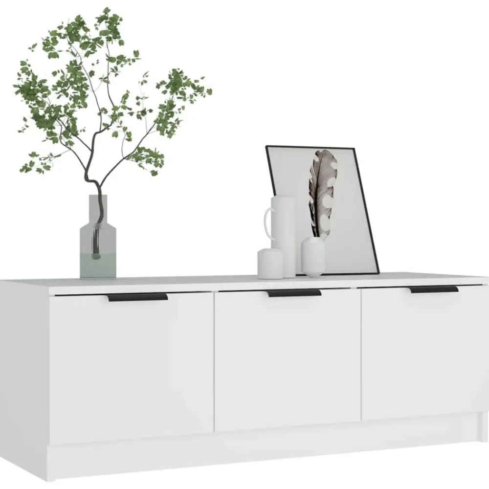 vidaXL Muebles Tv-Mueble de TV madera contrachapada 102x35x36,5 cm