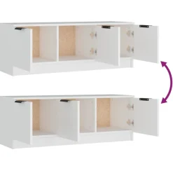 vidaXL Muebles Tv-Mueble de TV madera contrachapada 102x35x36,5 cm