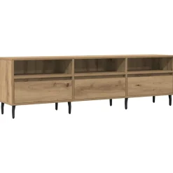vidaXL Mueble de TV madera de ingeniería 150x30x44,5 cm Roble artisan Discount