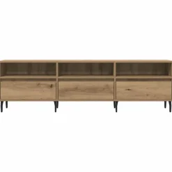 vidaXL Mueble de TV madera de ingeniería 150x30x44,5 cm Roble artisan Discount
