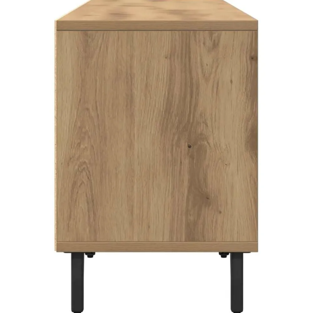 vidaXL Mueble de TV madera de ingeniería 150x30x44,5 cm Roble artisan Discount