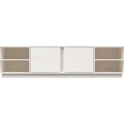vidaXL Muebles Tv-Mueble de TV madera maciza de pino 156x40x40 cm