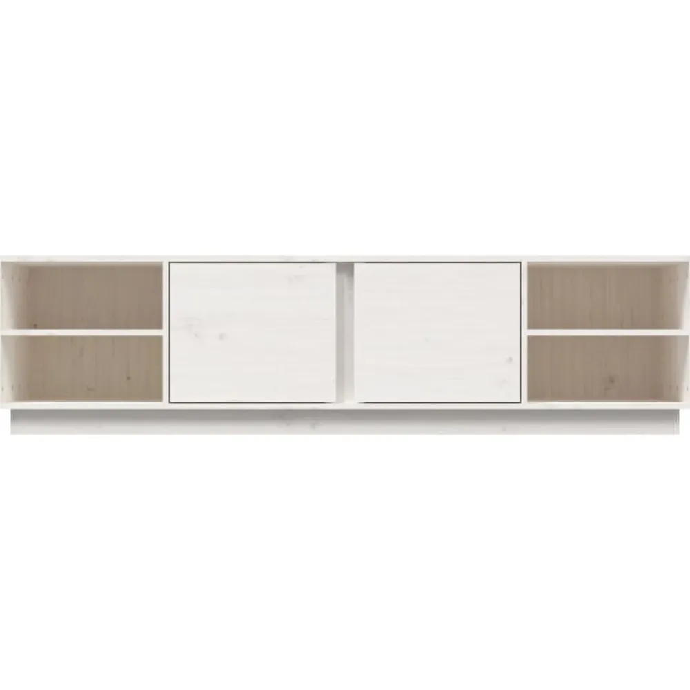 vidaXL Muebles Tv-Mueble de TV madera maciza de pino 156x40x40 cm