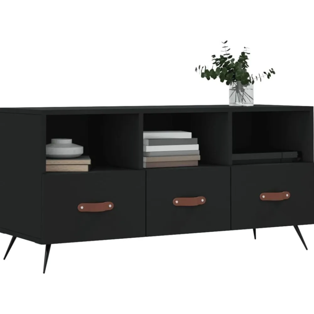 vidaXL Muebles Tv-Mueble de TV madera de ingeniería 102x36x50 cm