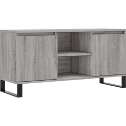 vidaXL Mueble de TV madera de ingeniería 104x35x50 cm Gris sonoma Discount