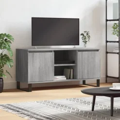 vidaXL Mueble de TV madera de ingeniería 104x35x50 cm Gris sonoma Discount