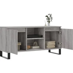 vidaXL Mueble de TV madera de ingeniería 104x35x50 cm Gris sonoma Discount