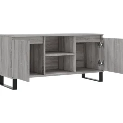vidaXL Mueble de TV madera de ingeniería 104x35x50 cm Gris sonoma Discount