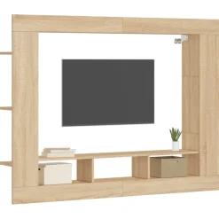 vidaXL Muebles Tv-Mueble de TV madera de ingeniería 152x22x113 cm