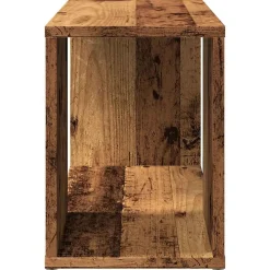 vidaXL Estanterías-Mueble de TV madera de ingeniería envejecida 60x24x32 cm