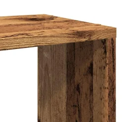 vidaXL Estanterías-Mueble de TV madera de ingeniería envejecida 60x24x32 cm