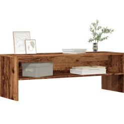 vidaXL Mueble de TV madera de ingeniería envejecida 120x40x40 cm Madera antigua Best