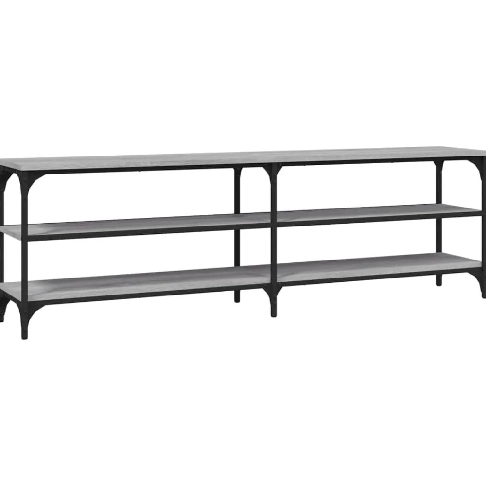 vidaXL Mueble de TV madera contrachapada 160x30x50 cm Gris sonoma Hot