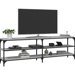 vidaXL Mueble de TV madera contrachapada 160x30x50 cm Gris sonoma Hot