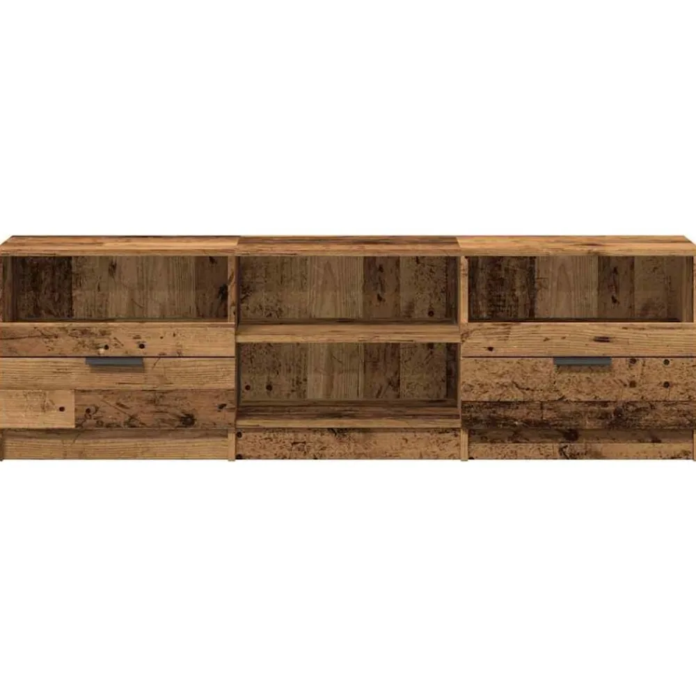 vidaXL Muebles Tv-Mueble de TV madera ingeniería madera envejecida 150x33,5x45cm