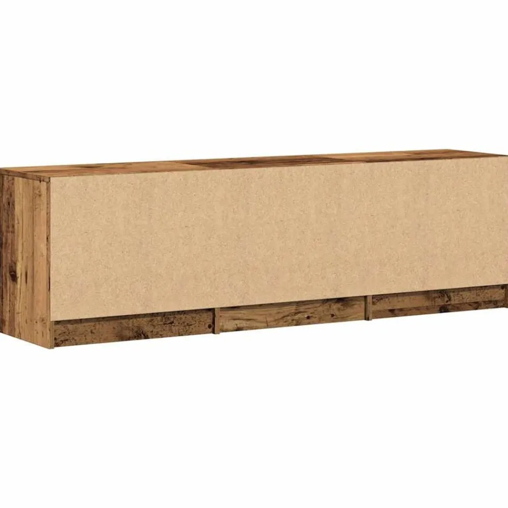 vidaXL Muebles Tv-Mueble de TV madera ingeniería madera envejecida 150x33,5x45cm