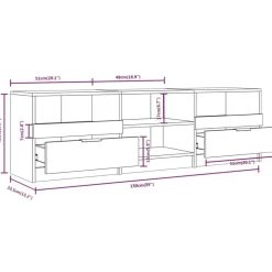 vidaXL Muebles Tv-Mueble de TV madera contrachapada 150x33,5x45 cm