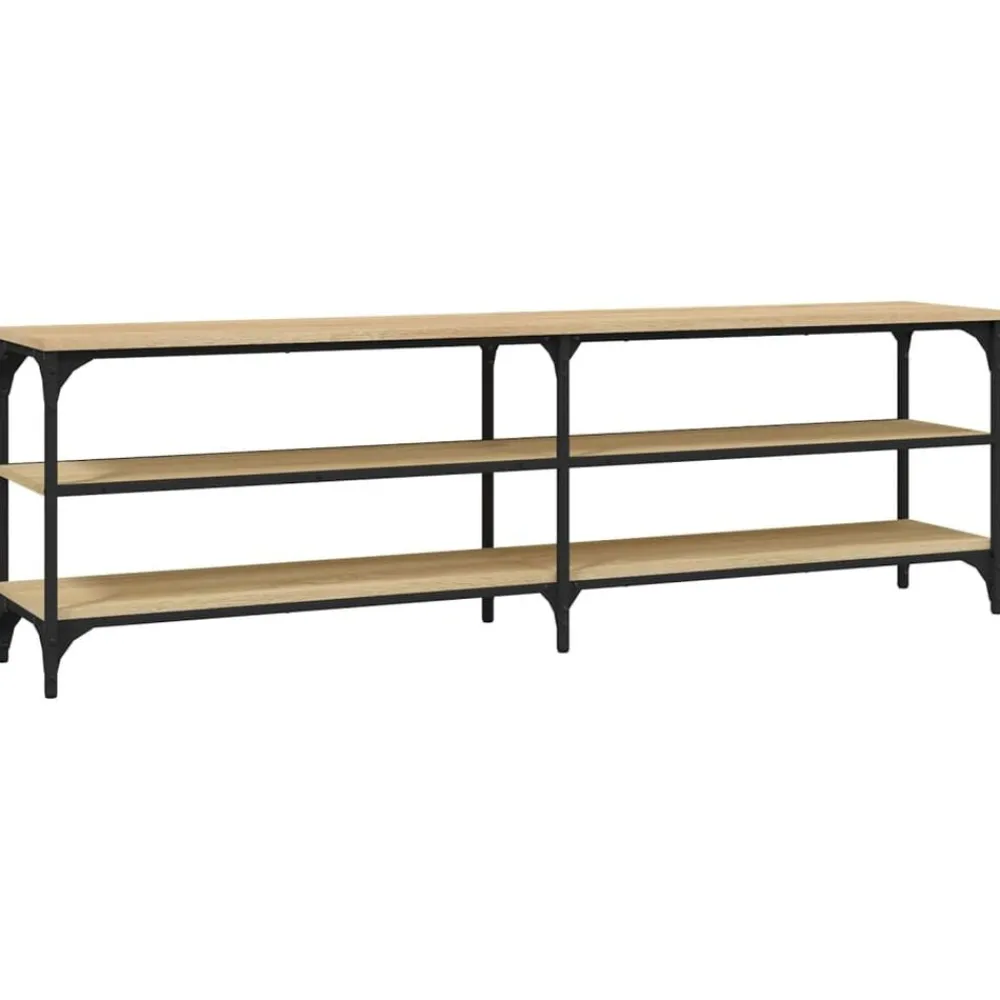 vidaXL Mueble de TV madera contrachapada 160x30x50 cm Roble Sonoma Sale