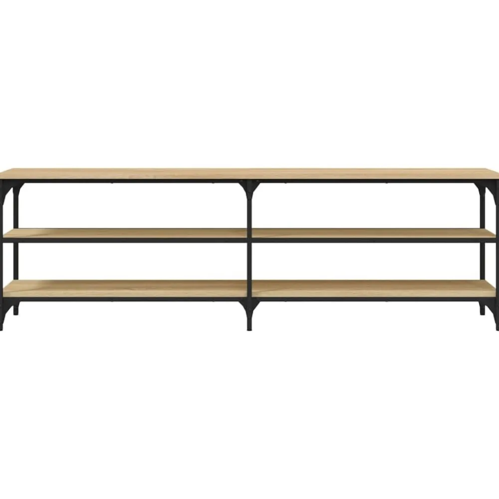 vidaXL Mueble de TV madera contrachapada 160x30x50 cm Roble Sonoma Sale