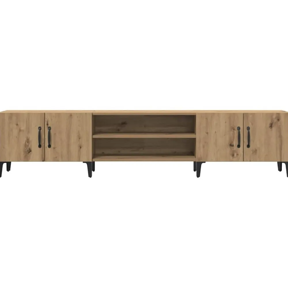 vidaXL Muebles Tv-Mueble de TV madera de ingeniería roble artisian 180x31,5x40 cm