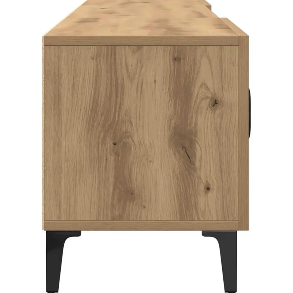 vidaXL Muebles Tv-Mueble de TV madera de ingeniería roble artisian 180x31,5x40 cm