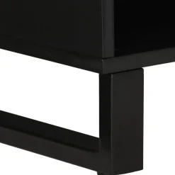 vidaXL Mueble de TV madera mango y madera contrachapada 80x33x46 cm Marr&oacute;n claro New