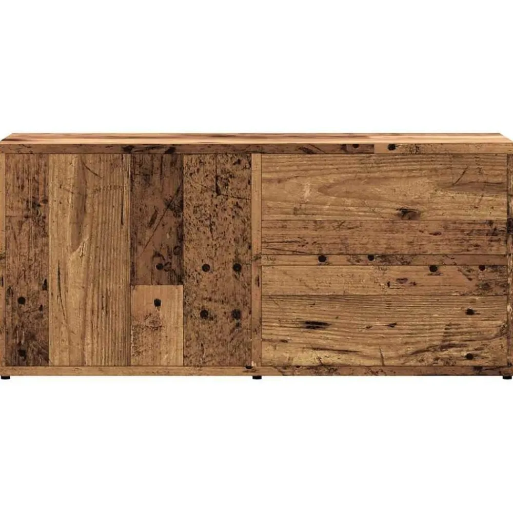 vidaXL Mueble de TV madera ingeniería madera envejecida 80x34x35,5 cm Madera antigua Best