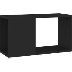 vidaXL Mueble de TV madera contrachapada 60x24x32 cm Negro Sale