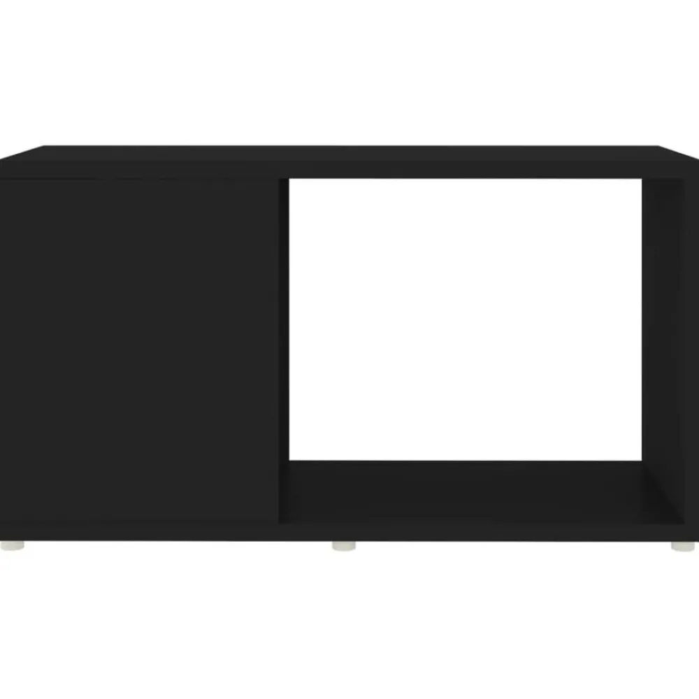 vidaXL Mueble de TV madera contrachapada 60x24x32 cm Negro Sale